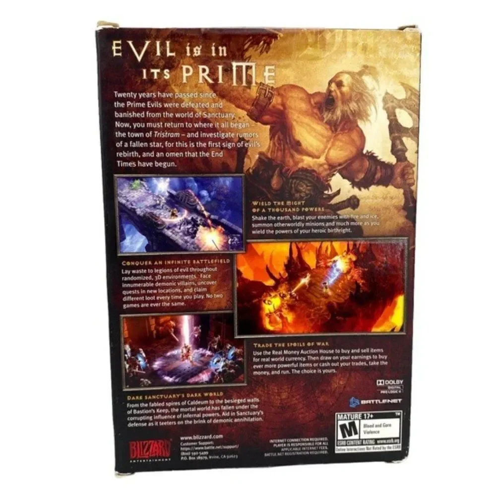 Blizzard Diablo III 3 DVD Game Disc PC Collectors Edition